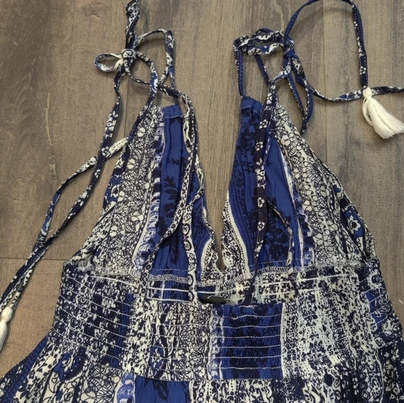 *NWT* Lulu's Sunny Days Forever Tie Strap Mini Dress - Picture 6 of 8